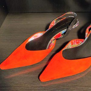 Zara Heels Sling backs. Size 7.5 (38)